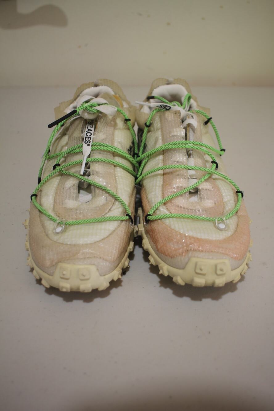 Off-White x Nike Waffle Racer SP White Green Women’s Running Shoes Size 11.5
